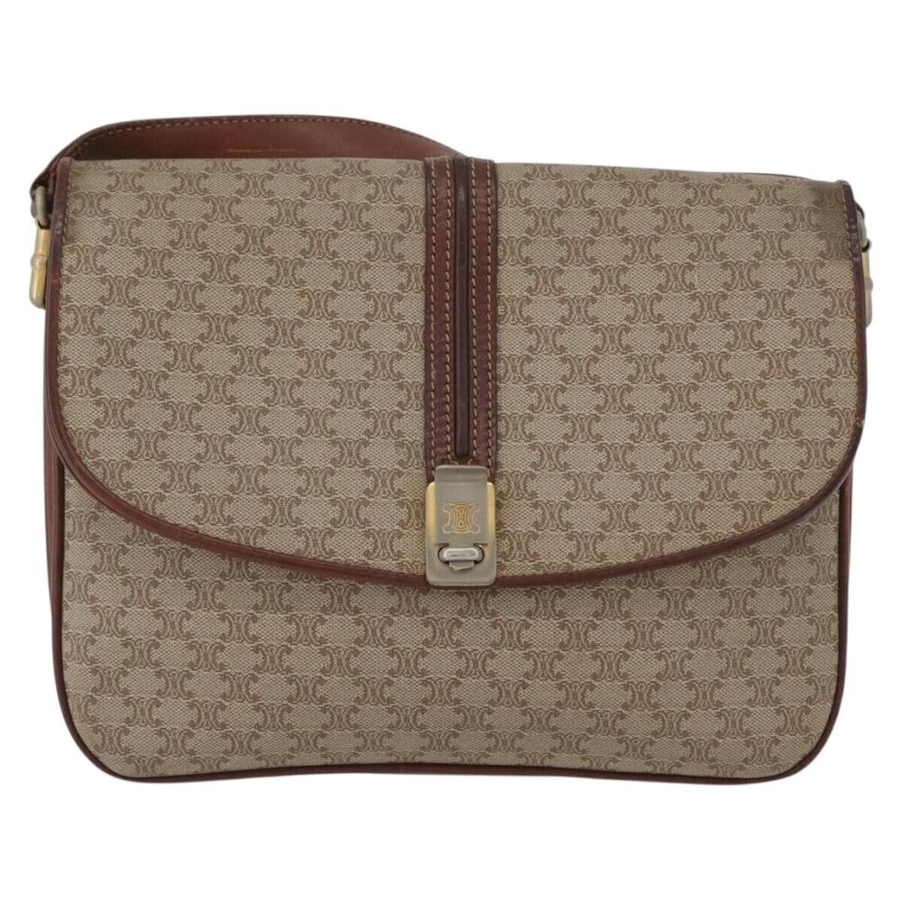 Celine Vintage Macadam Canvas and Leather